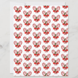 Lámina Candy canes christmas craft paper