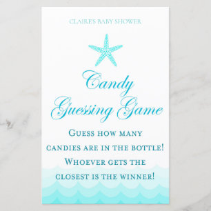 Lámina Candy Guessing Game - Baby Shower Game