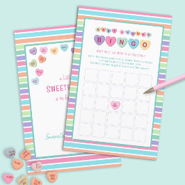 LÁMINA CANDY HEART BABY SHOWER BINGO GAME