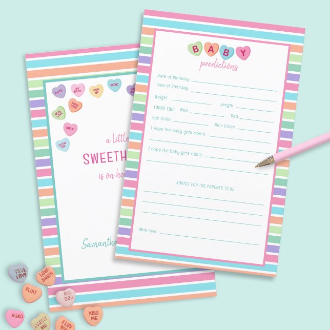 LÁMINA CANDY HEART BABY SHOWER GAME (Subido por el creador)