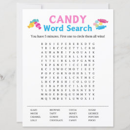 Lámina Candy Word Search Game