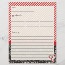 Lámina Cañones de canto y insertos de receta de cacao cal