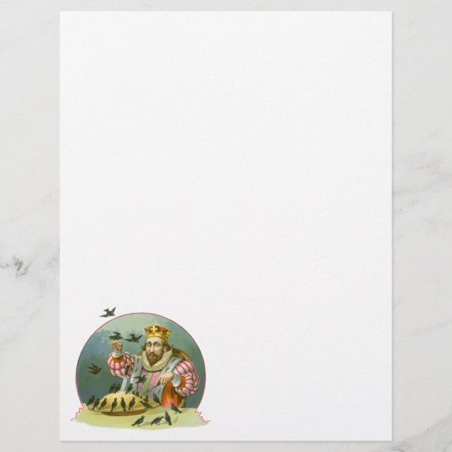 Lámina Cantar una canción de Sixpence, rima de guardería  (Anverso)