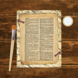 Lámina Capas de papel de cuadernillo vintage 12