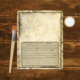 Lámina Capas de papel de cuadernillo vintage 4