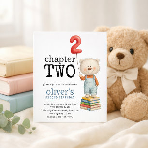 Lámina Capítulo Dos Oso Libro Niño Cumpleaños 2