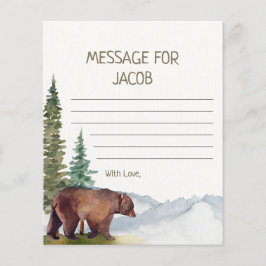 Lámina Cápsula del tiempo del oso de Woodland