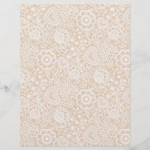 Lámina Cara blanca sobre papel de cuaderno de artes y art