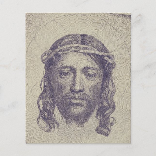 Lámina Cara de Cristo en el velo de Santa Verónica (Anverso)