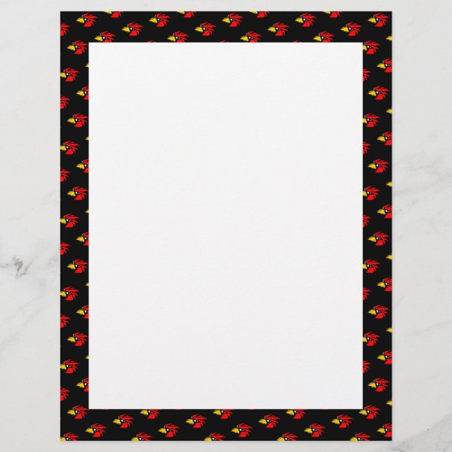 Lámina Cara de pájaro pixelado (Anverso)