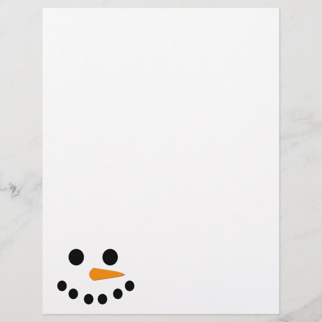 Lámina Cara de Snowman (Anverso)