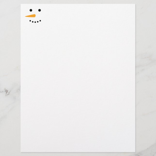 Lámina Cara de Snowman (Anverso)