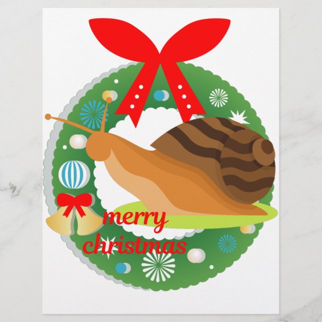 Lámina caracol de navidad (Anverso)