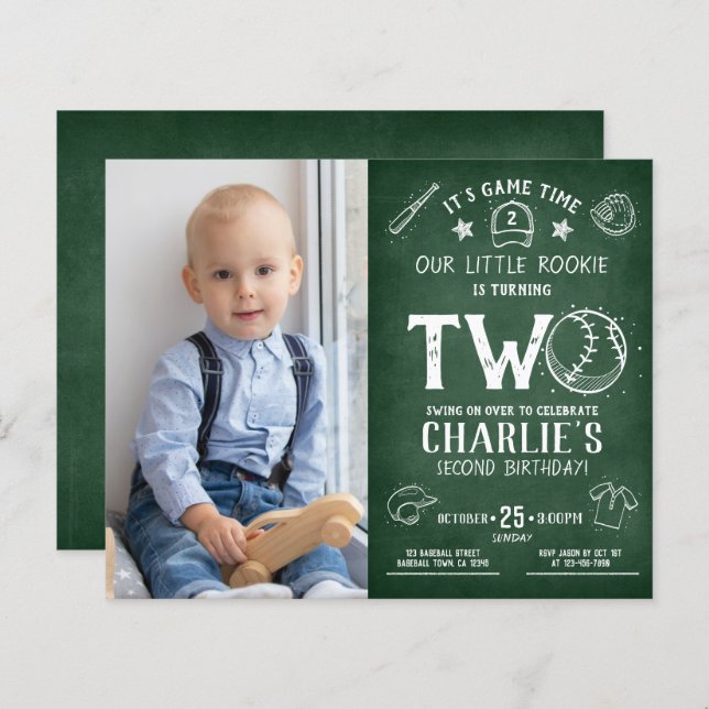 Lámina Cargador de presupuesto Foto de béisbol Segundo cu (Anverso / Reverso)