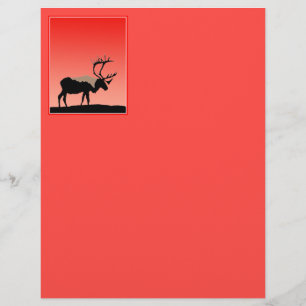 Lámina Caribou at Sunset - Arte original de la vida salva