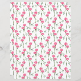 Lámina Carnations Scrapbook