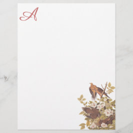 Lámina Carolina Turtle Dove Personalizado Letterhead