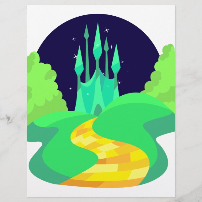 Lámina carretera de ladrillo amarillo (Anverso)