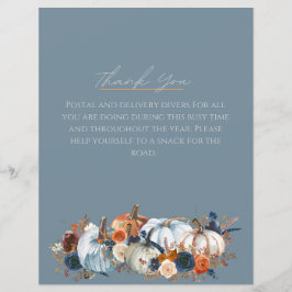 Lámina Carrier de correo, gracias, Rótulo, decoración de 