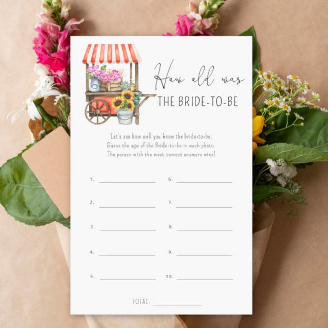 Lámina Carro de flores - Qué edad tenía la novia para ser (Subido por el creador)