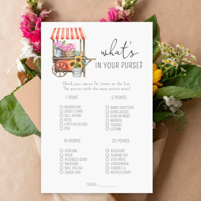 Lámina Carro de flores - ¿Qué hay en tu bolso? (Subido por el creador)