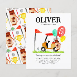 Lámina Carro de golf de presupuesto Bolsa de globos niños