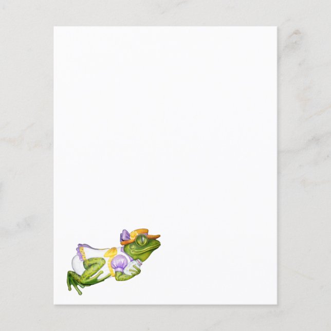 Lámina Carrusel Animal Frog Photo Paper Stationery (Anverso)