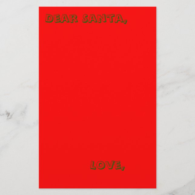 Lámina Carta a la papelería Santa (Anverso)