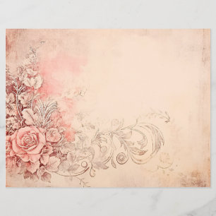 Lámina Carta de amor Rococo Papel de cuaderno de notas