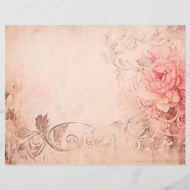 Lámina Carta de amor Rococo Papel de cuaderno de notas
