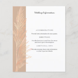 Lámina Carta de bienvenida de información de invitado de 