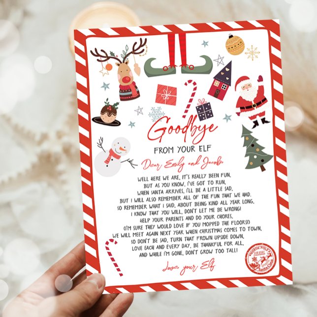 Lámina Carta de despedida de Elf a los Navidades de Elf (Subido por el creador)