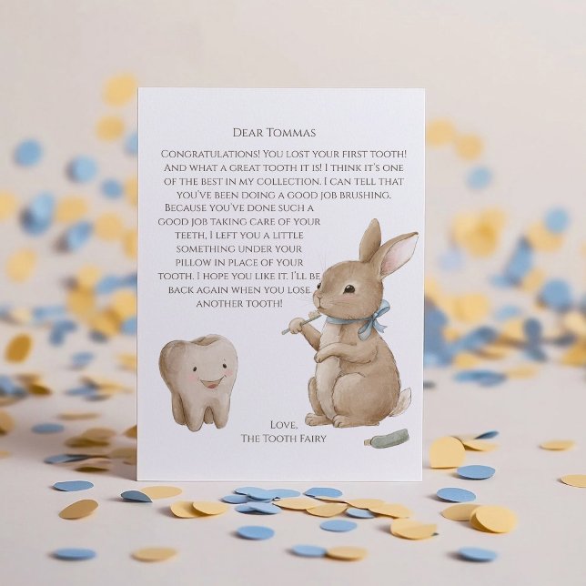 Lámina Carta de hadas de los primeros dientes del niño de (Subido por el creador)