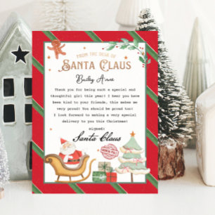 Lámina Carta de los Navidades de Santa Claus