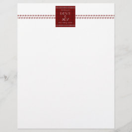 Lámina Carta de Navidades de amor y alegría