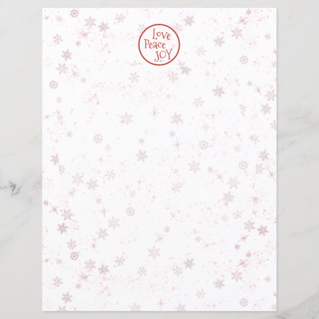 Lámina Carta de navidades Festividades Rojas Amo Paz Aleg (Anverso)