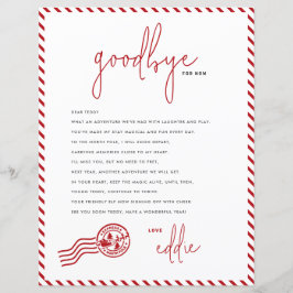 Lámina Carta de salida Elf Adiós de tu Nota Elf