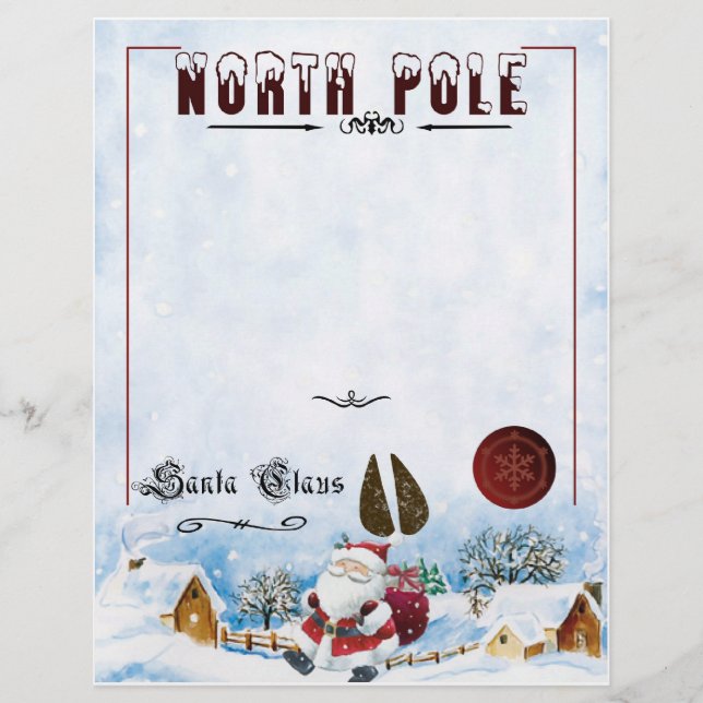 Lámina Carta de Santa (Anverso)