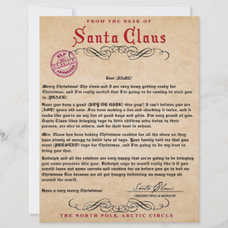 Lámina Carta de Santa