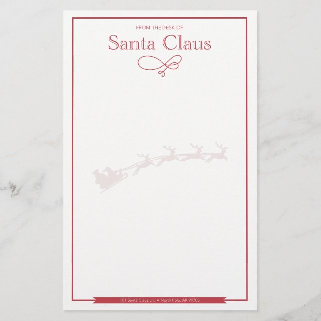 Lámina Carta de Santa Nice Blank (Anverso)