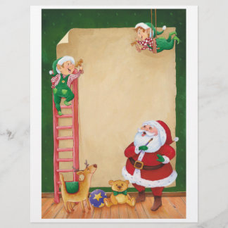 Lámina Carta desde Santa: Elfos ayudantes