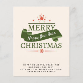 Lámina Carta invitada de Navidades de tipografía de época