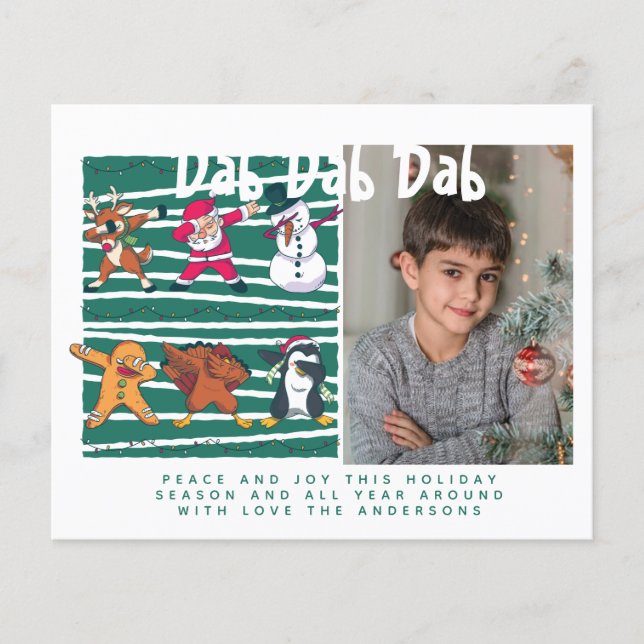Lámina Carta invitada por Navidades de fotos de Dabbing d (Anverso)