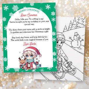 Lámina Carta personalizada de Navidad para niños de Papá
