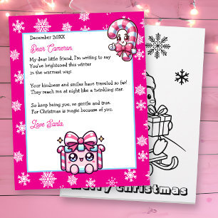 Lámina Carta personalizada de Navidad para niños de Papá