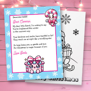 Lámina Carta personalizada de Navidad para niños de Papá