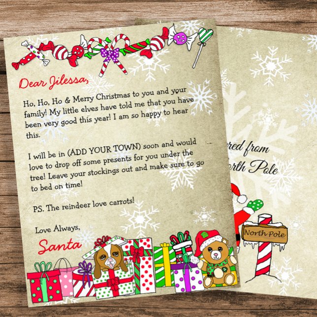Lámina Carta personalizada de Santa Claus (Subido por el creador)