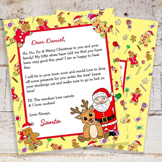 Lámina Carta personalizada de Santa Claus (Subido por el creador)