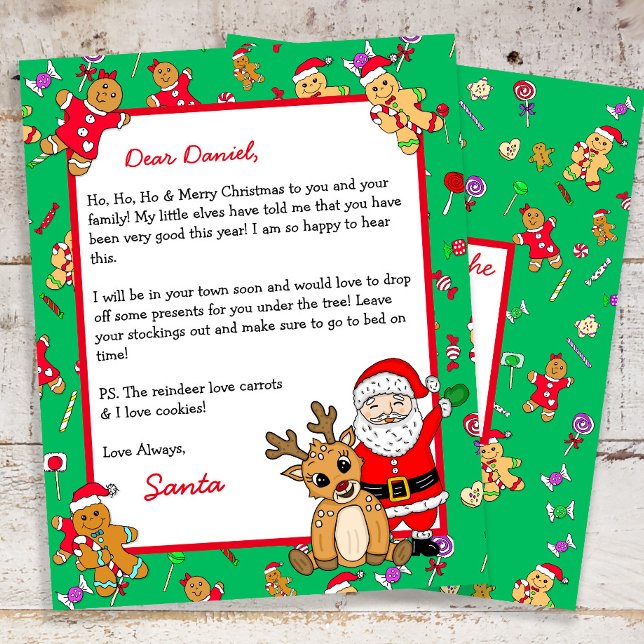Lámina Carta personalizada de Santa Claus (Subido por el creador)