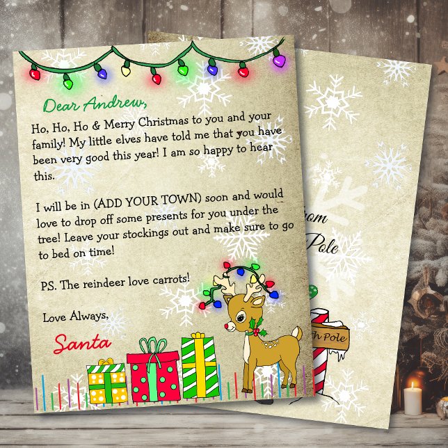 Lámina Carta personalizada de Santa Claus (Subido por el creador)
